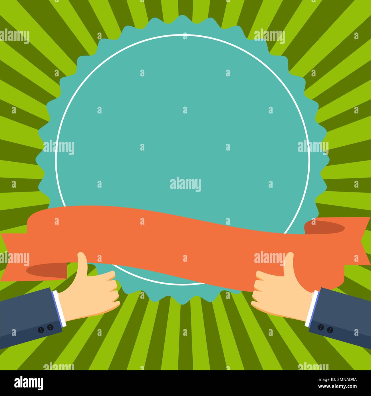 Big finger raised up pointing to whiteboard with important information. White text holder behind hands contains main message. Empty speech bubble on Stock Vector