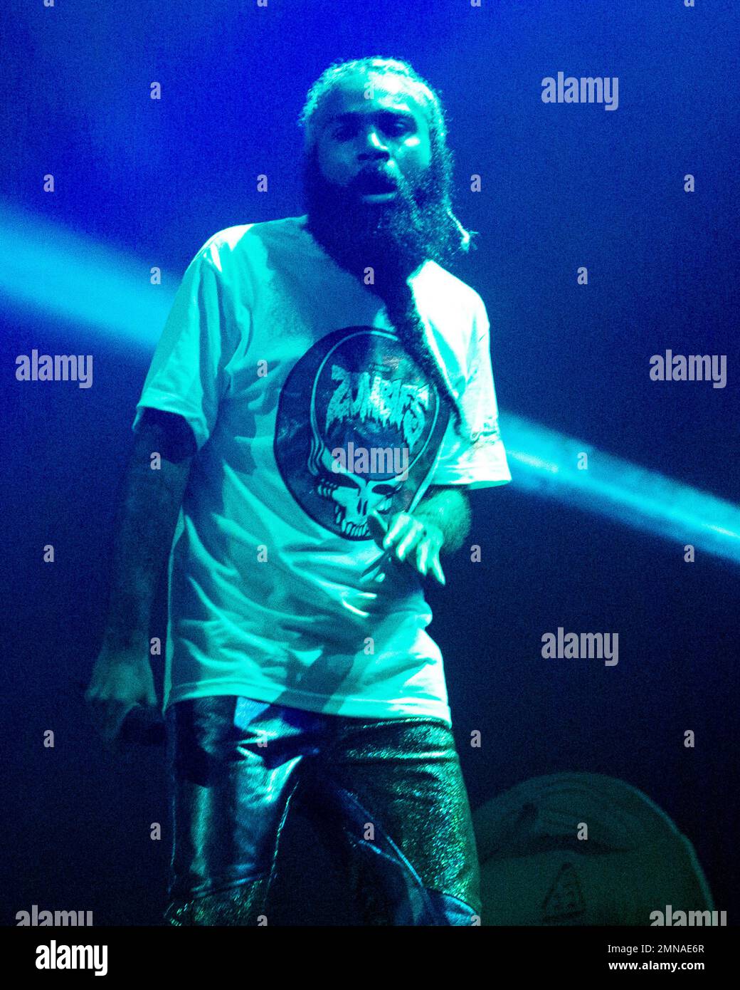 The American hiphop group Flatbush Zombies with Zombie Juice performs during their "See You In