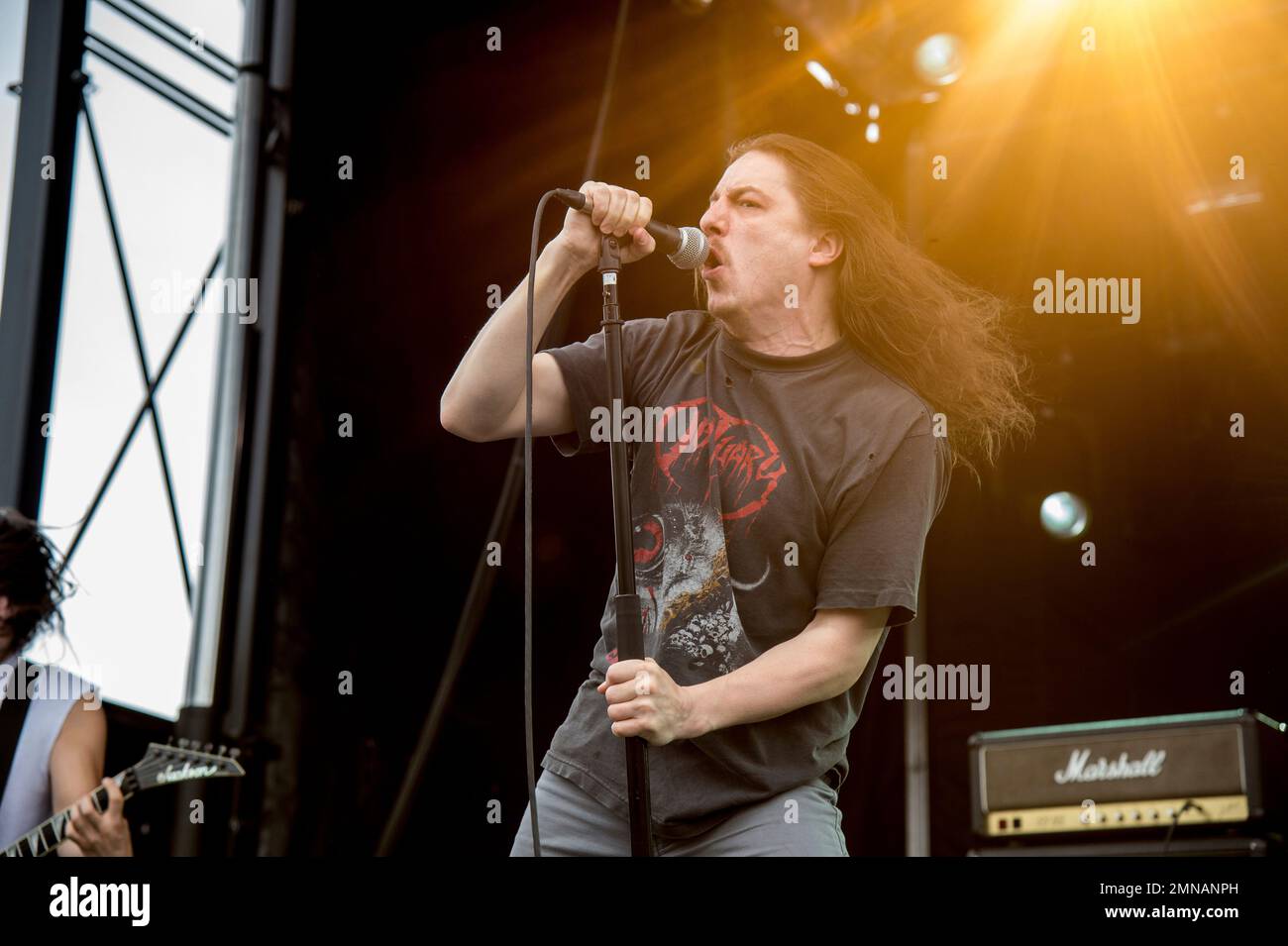 Riley Gale of Power Trip performs at the Rock On The Range Music ...