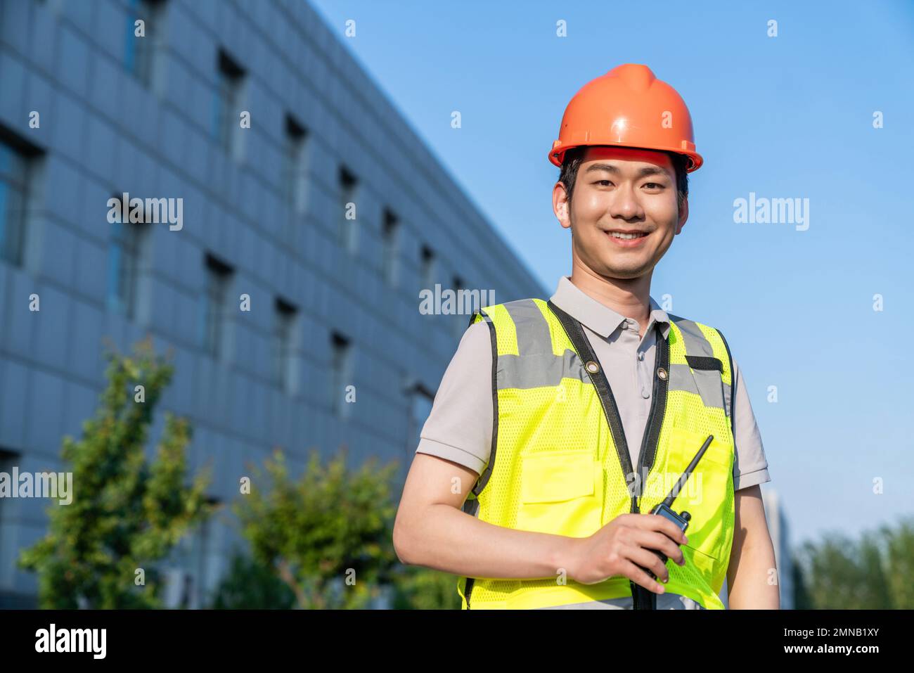 Engineers working in the outdoor Stock Photo Alamy