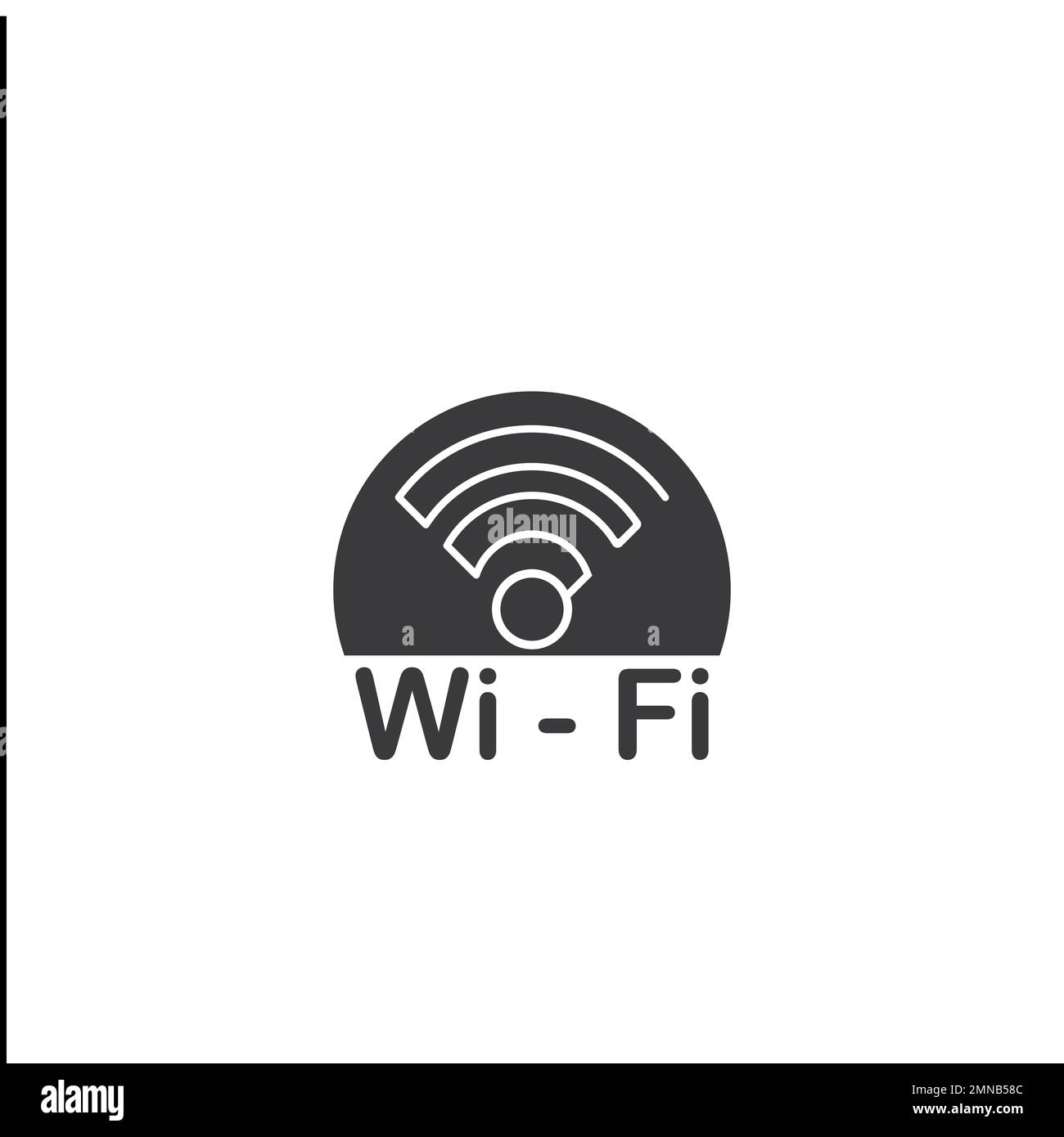 Wi-fi icon vector isolated illustration logo design Stock Photo - Alamy