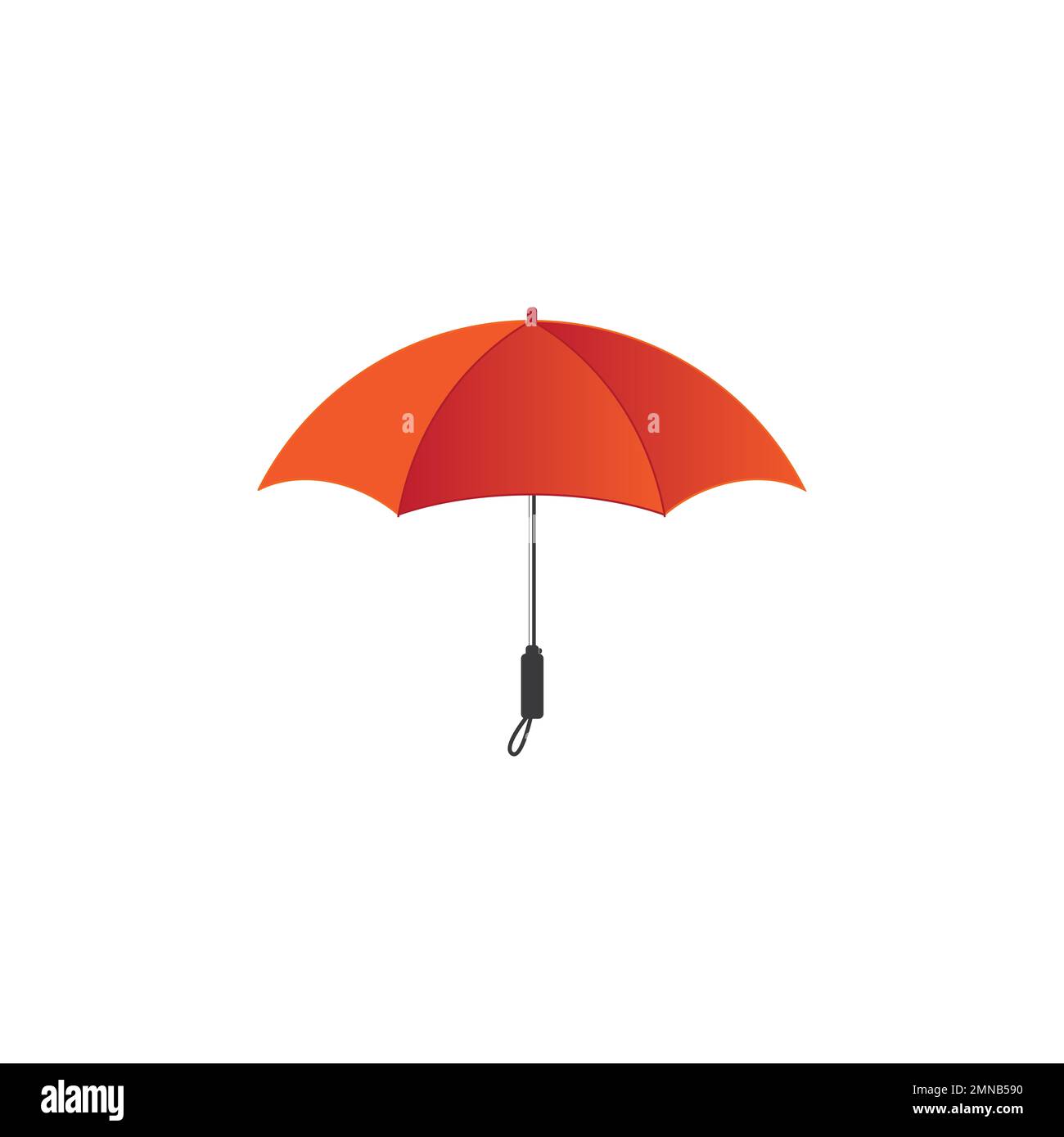 orange umbrella vector isolated illustration Stock Photo Alamy
