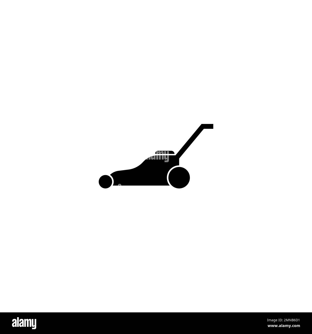 lawn mower icon vector illustration flat design Stock Photo Alamy
