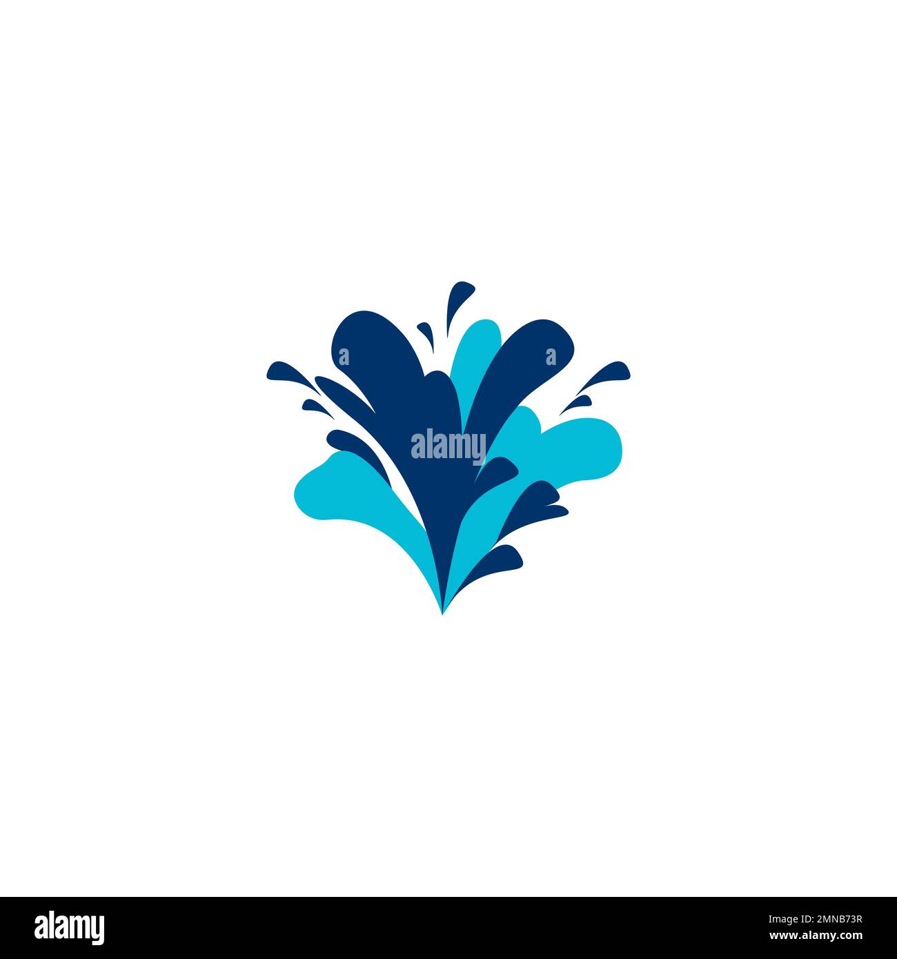 Water splash logo vector icon illustration design Stock Photo