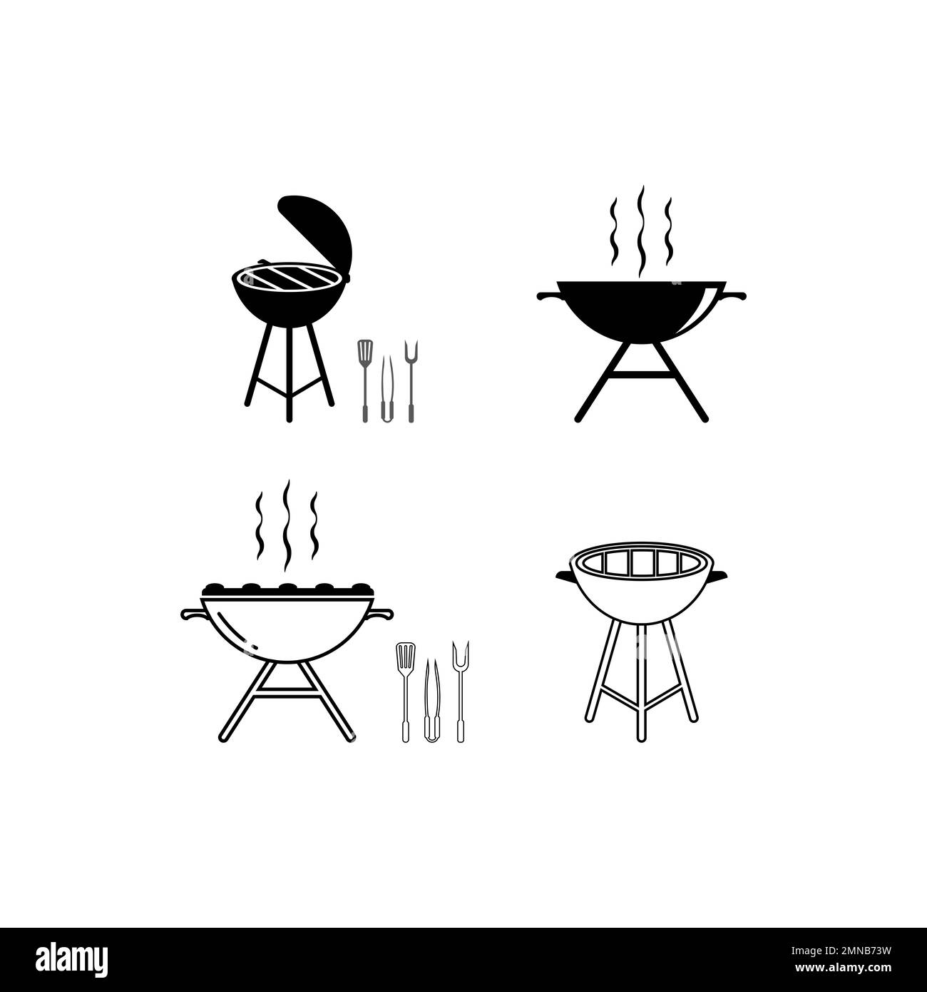 barbeque icon vector illustration design template Stock Photo