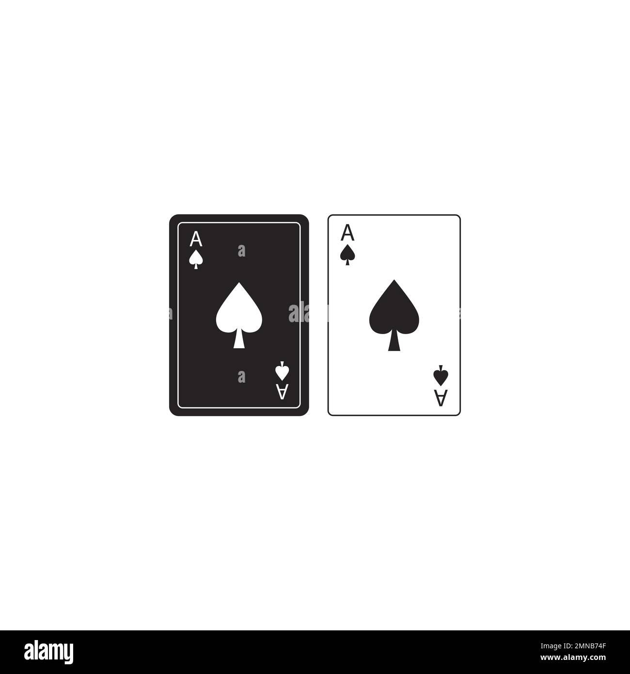 Playing cards icon vector illustration flat design Stock Photo - Alamy
