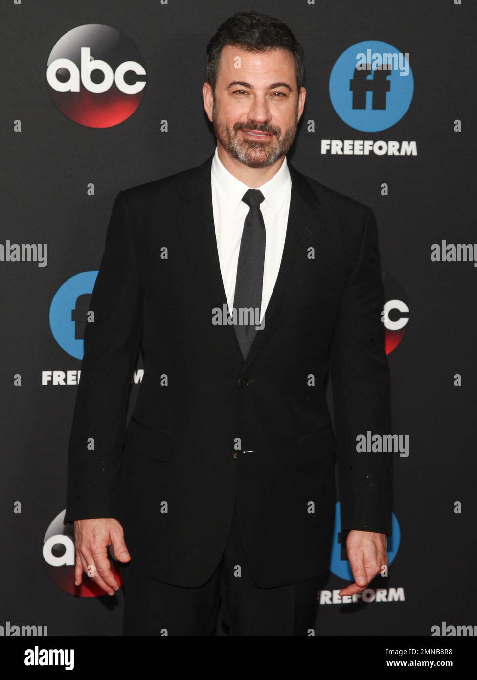Jimmy Kimmel attends the Disney/ABC/Freeform 2018 Upfront Party at ...