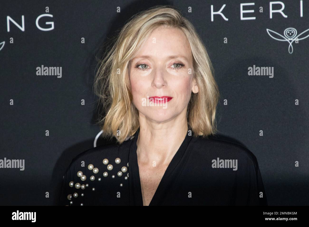 Lea Drucker poses for photographers upon arrival at the Kering Women In