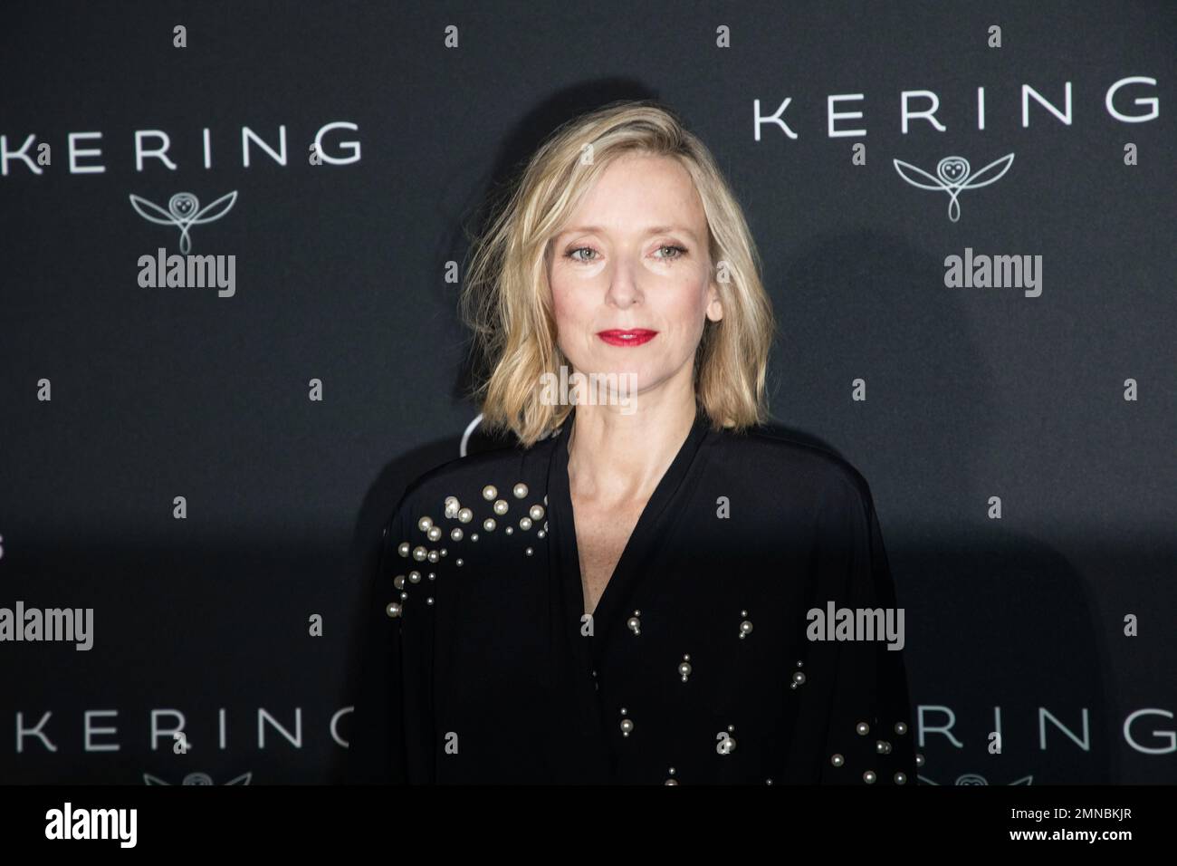 Lea Drucker poses for photographers upon arrival at the Kering Women In