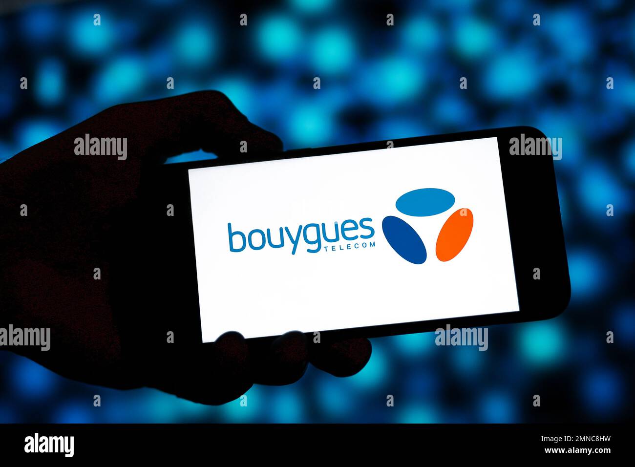 Bouygues Telecom editorial. Bouygues Telecom is a French mobile phone, Internet service provider and IPTV company Stock Photo