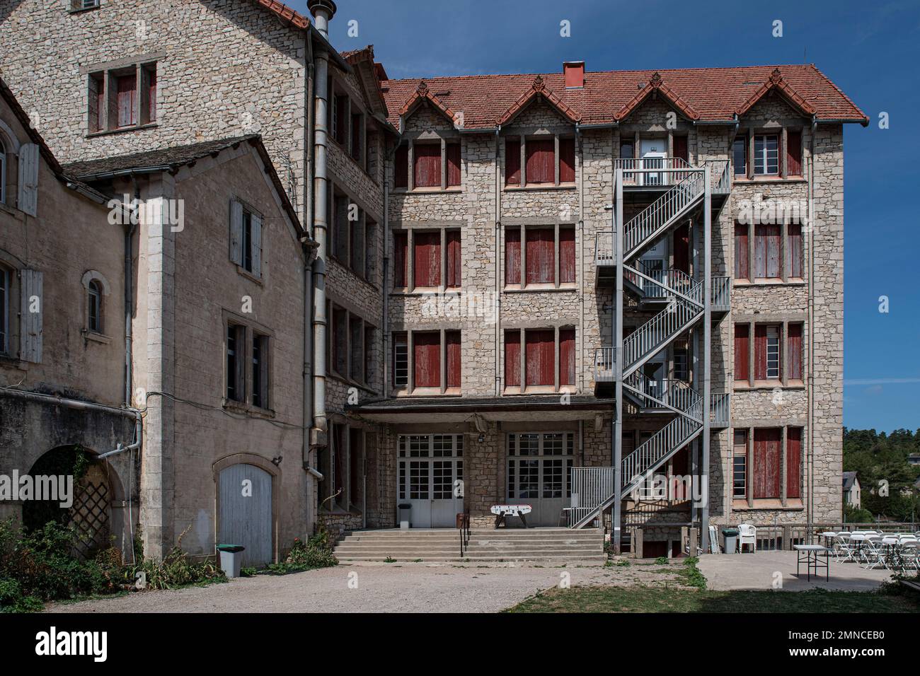 Architecture and landscape of Saint Rome de Dolan in Aveyron, France ...