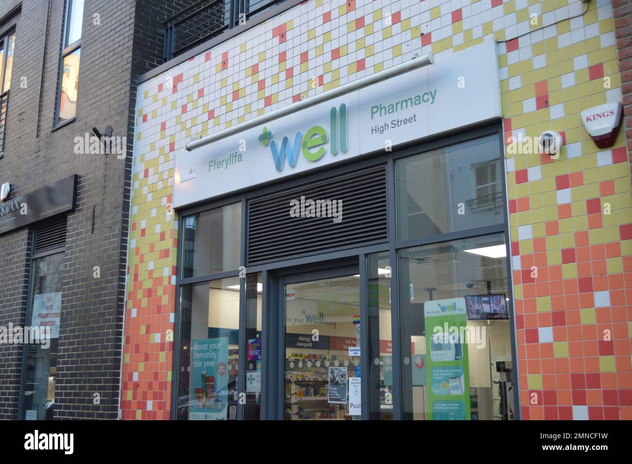 26th January 2023, Swansea, Wales, United Kingdom. Well Pharmacy outlet on High Street. Stock Photo