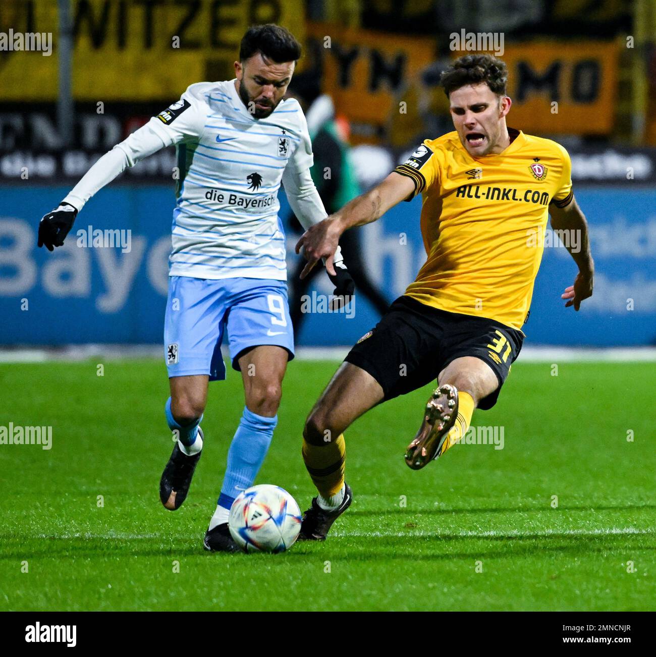 Jakob Lemmer of Dynamo Dresden and Albion Vrenezi of TSV 1860 News Photo  - Getty Images