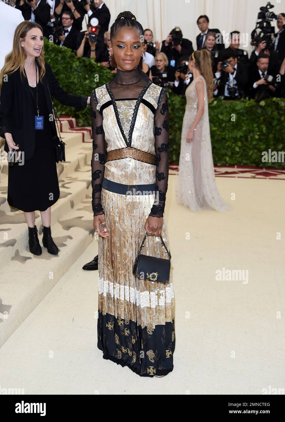 Letitia Wright attends The Metropolitan Museum of Art's Costume