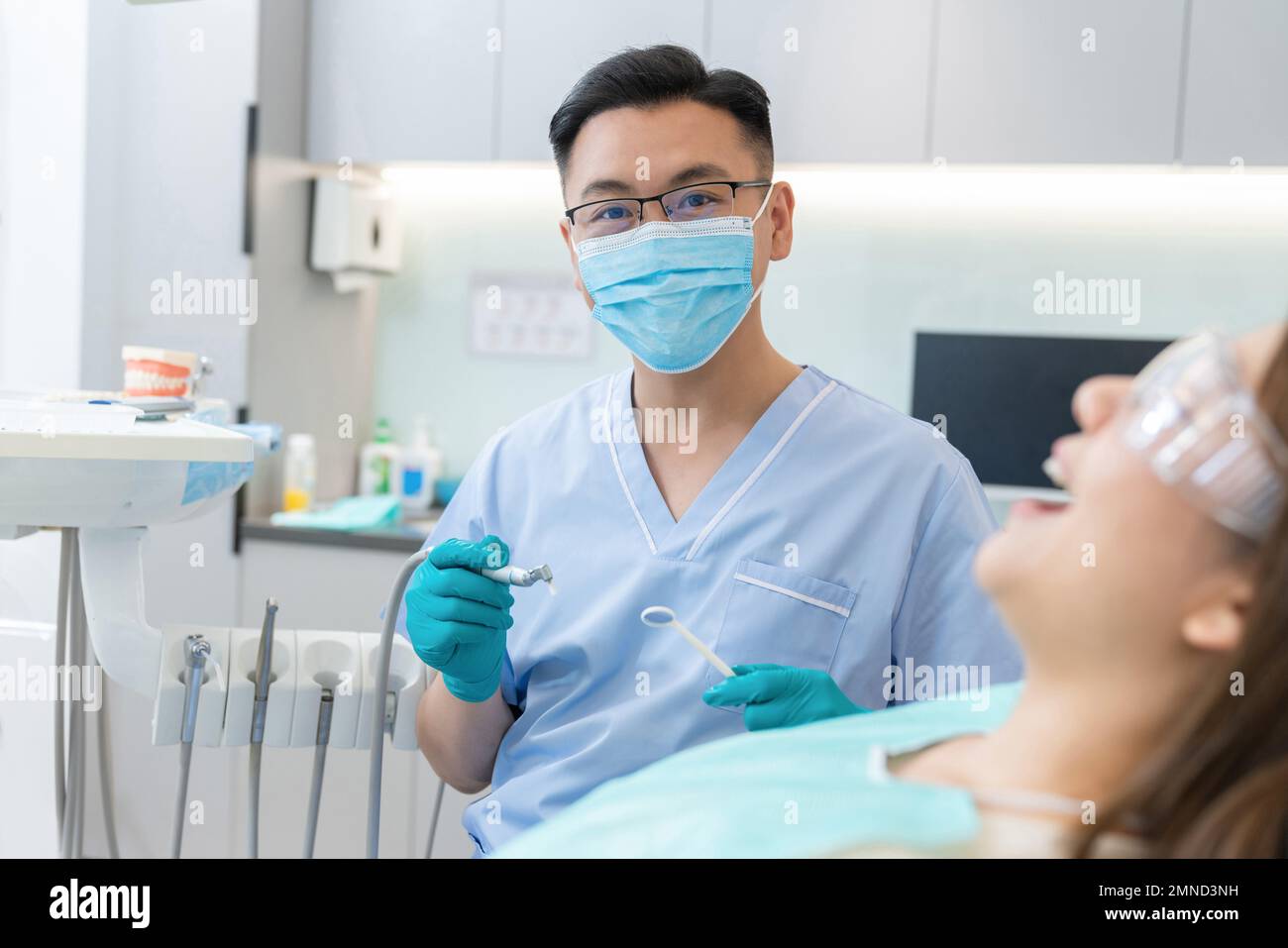 Doctors and patients in dental clinic Stock Photo Alamy