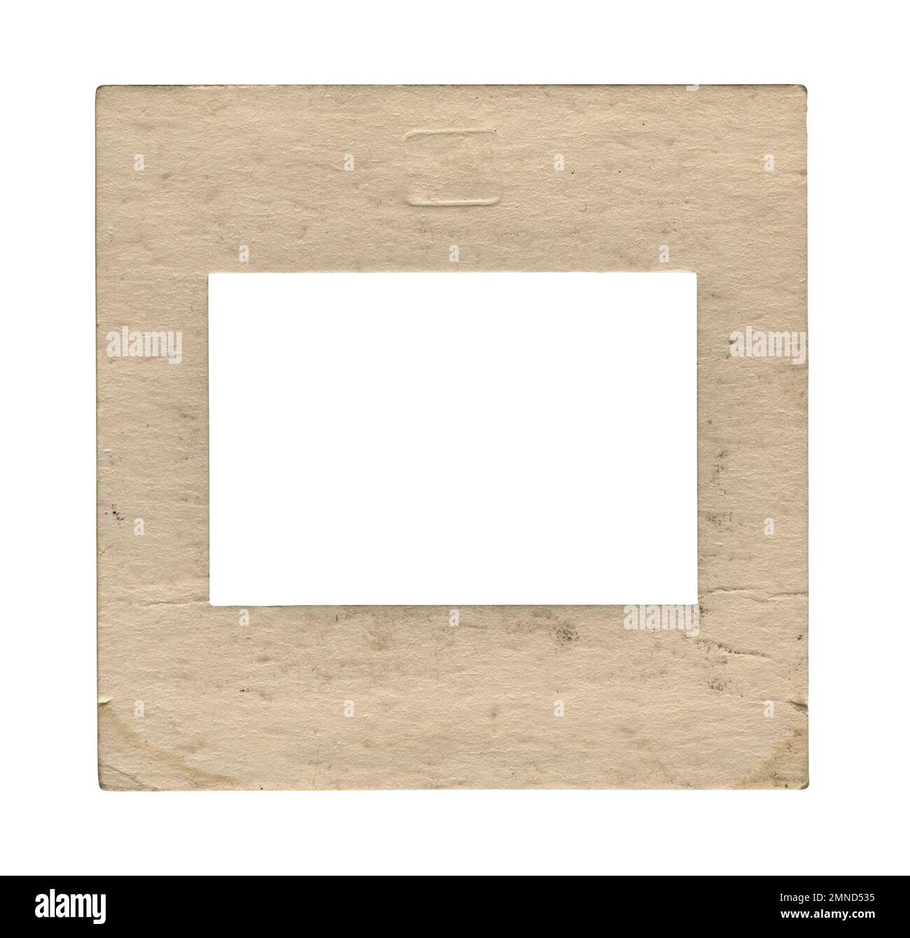 Old paper slide film mount frame on white Stock Photo Alamy