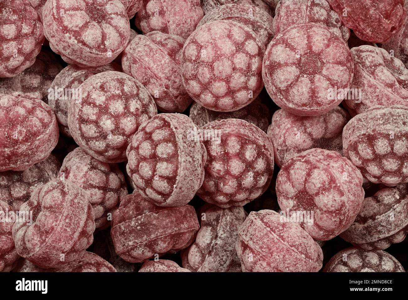 raspberry candies for background use Stock Photo