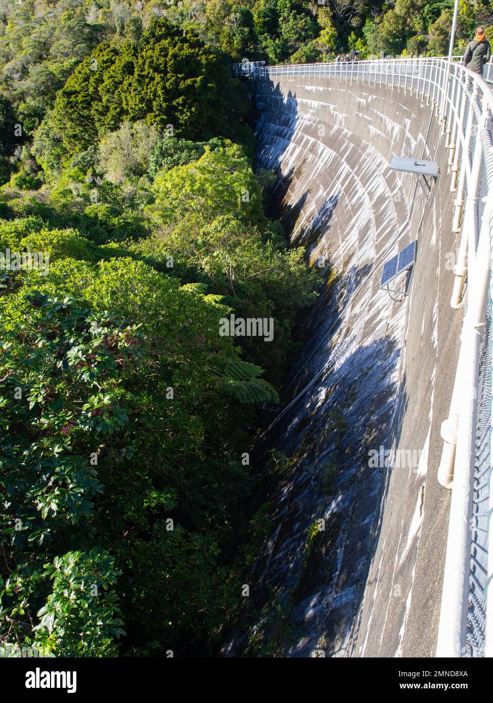 Concrete Dam Wall Stock Photo Alamy