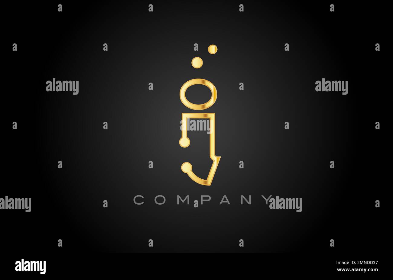 I dot line alphabet letter logo icon design. Creative template for ...