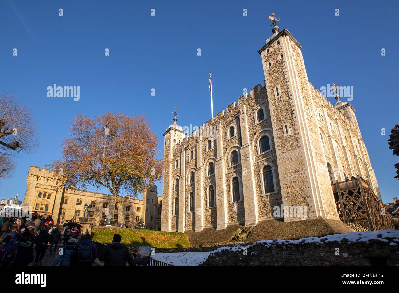 Tower of London, the White Tower, London, England,UK Stock Photo