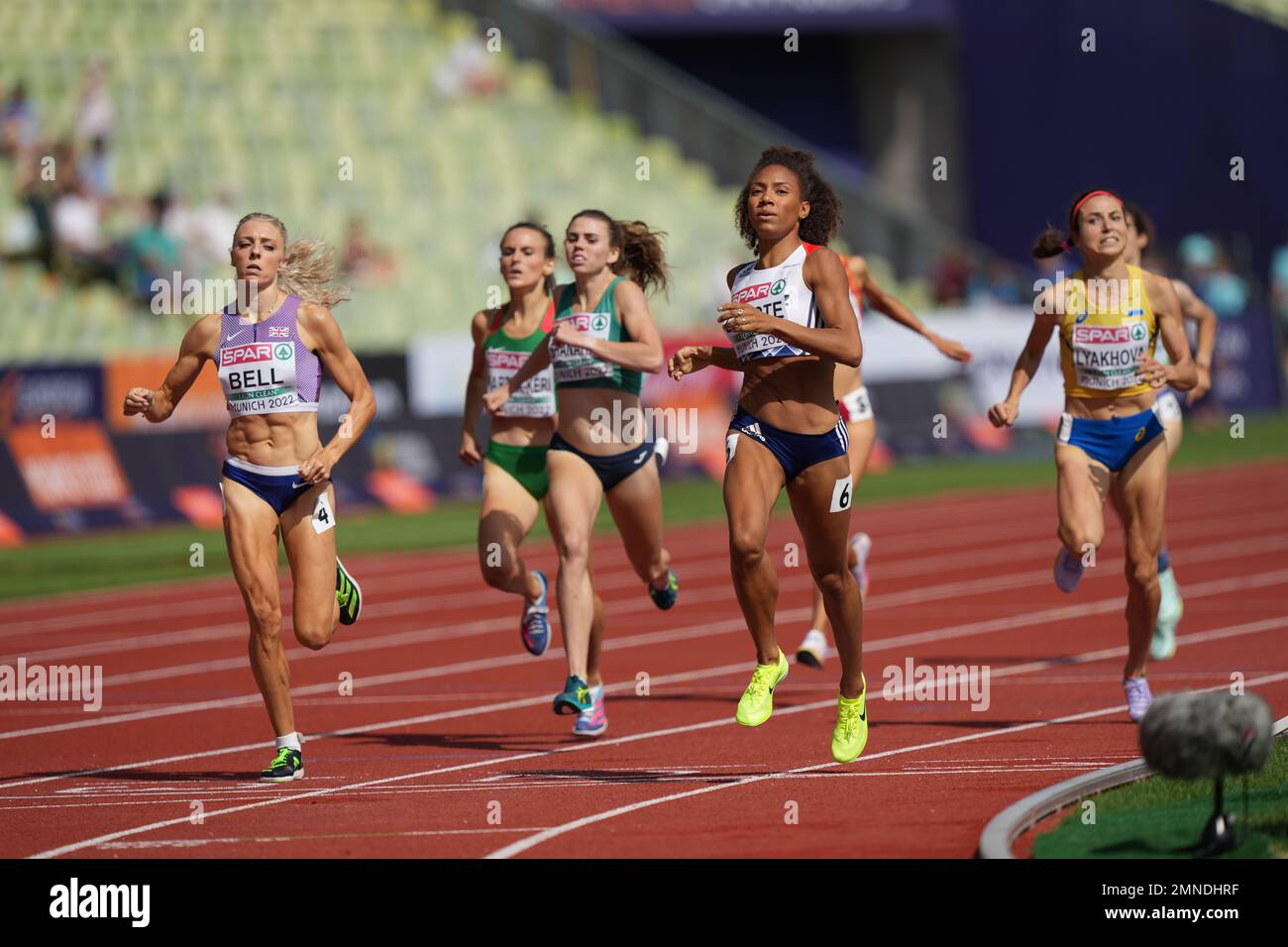 Rénelle Lamote Participating In The 800 Meters Of The European Athletics Championships In Munich 1650