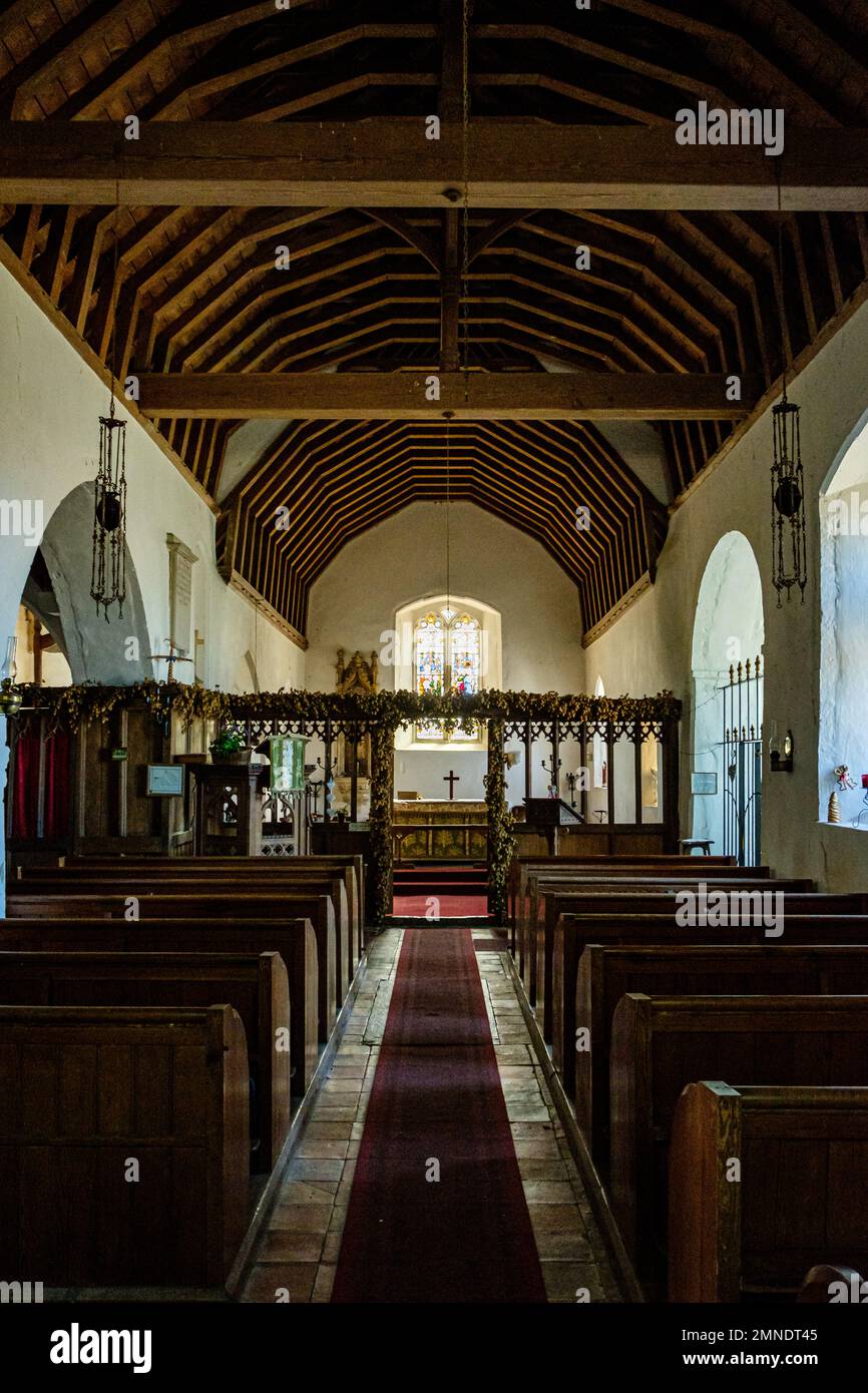 St Thomas the Apostle Church, Harty Ferry Road, Leysdown-on-Sea, Kent, England Stock Photo