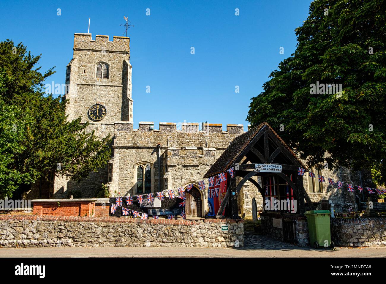 All Saints Church, High Street, Eastchurch, Kent, England Stock Photo