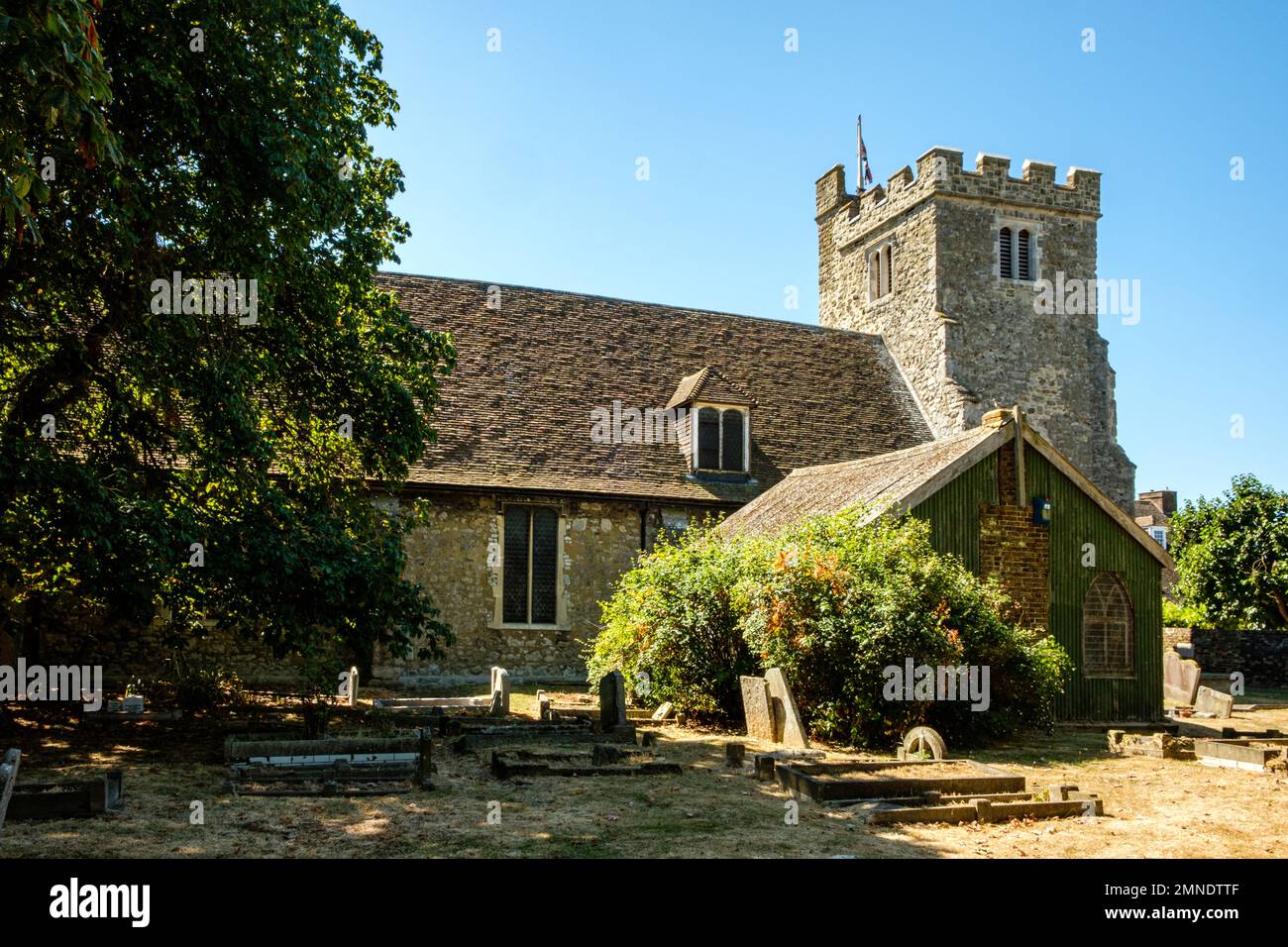 Holy Trinity Church, High Street, Queenborough, Kent, England Stock