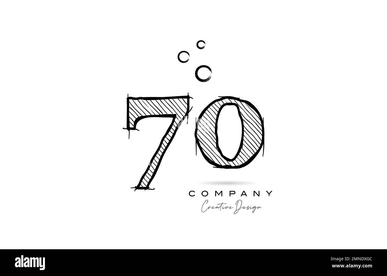 hand drawing number 23 logo icon design for company template or business.  Creative logotype in pencil style Stock Vector Image & Art - Alamy