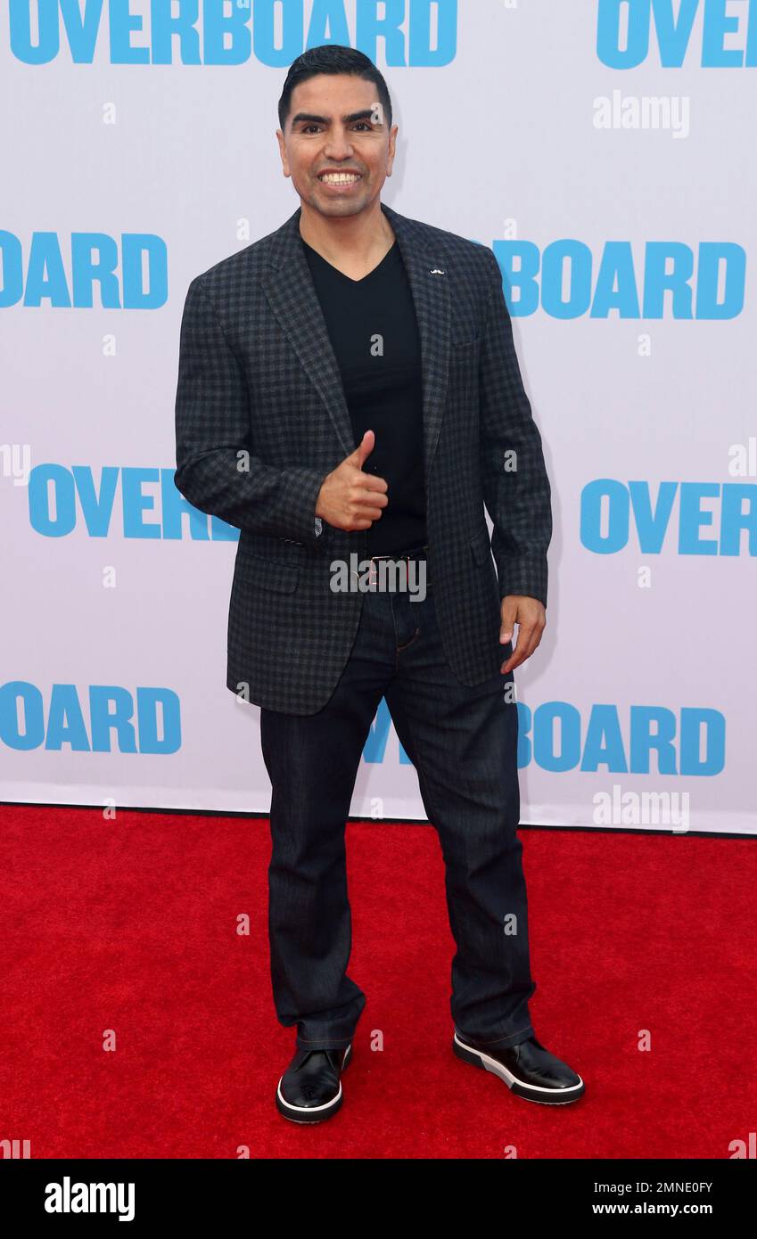 Eddie ‘Piolin’ Sotelo arrives at the LA Premiere of “Overboard” at The