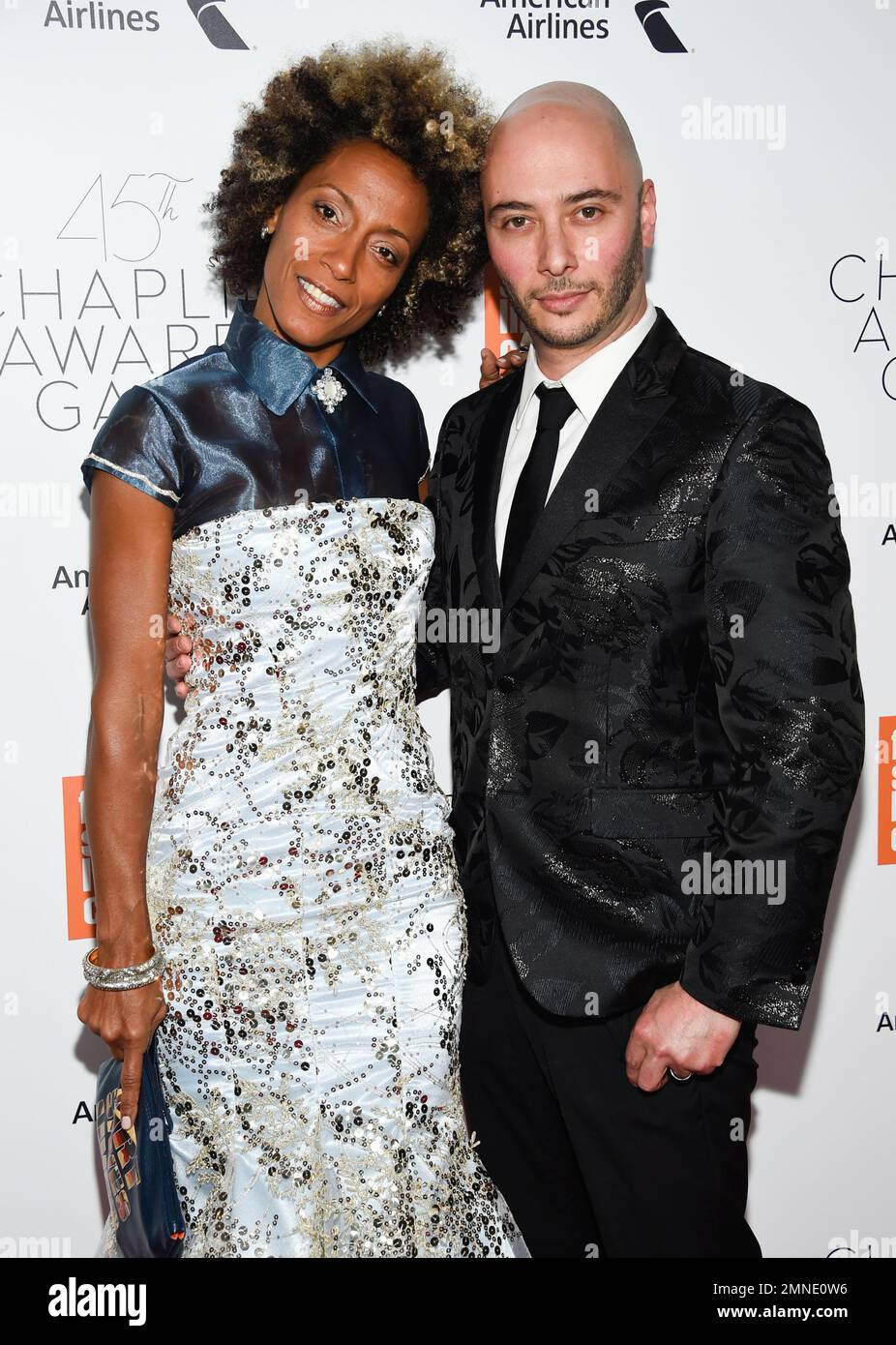 Actress Karine Plantadit, left, and fashion designer Leonid Gurevich