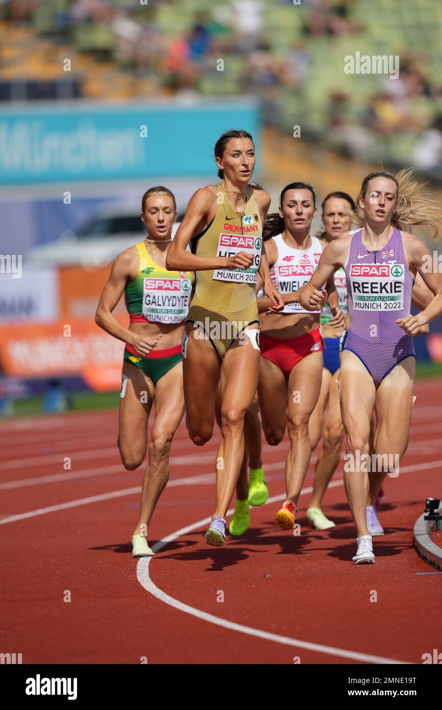 Christina Hering participating in the 800 meters of the European ...