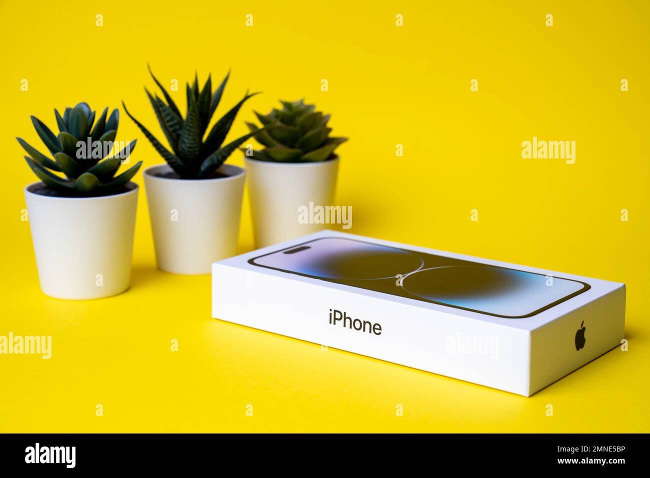 iPhone 14 Pro Max in Space Black color, in box. In Apple's latest phone ...