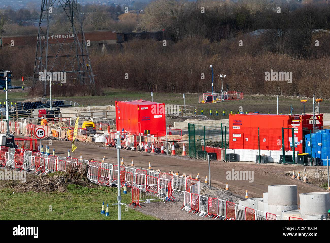 Wendover, Buckinghamshire, UK. 30th January, 2023. The HS2 construction