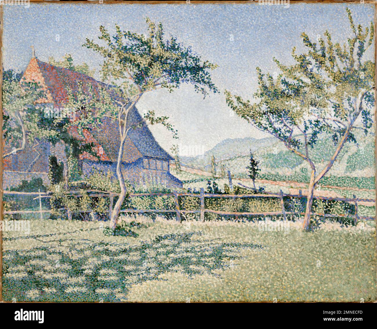 Comblat-le-Château, the Meadow (Le Pré), Opus 161.  Paul Signac.  1886. Stock Photo