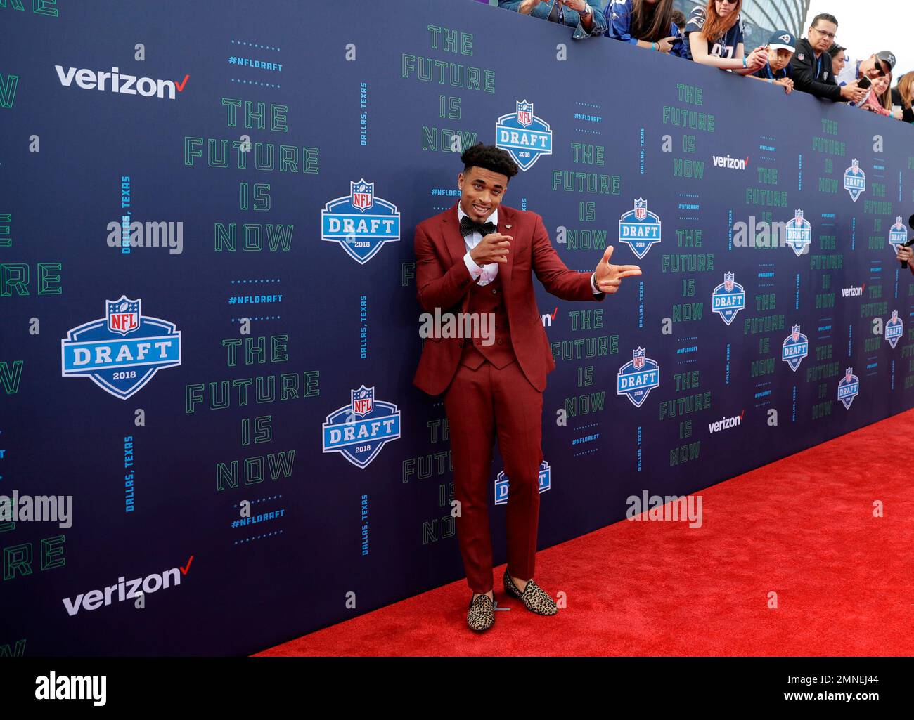 April 26, 2018: Jaire Alexander poses after being picked #18 overall by the Green  Bay Packers