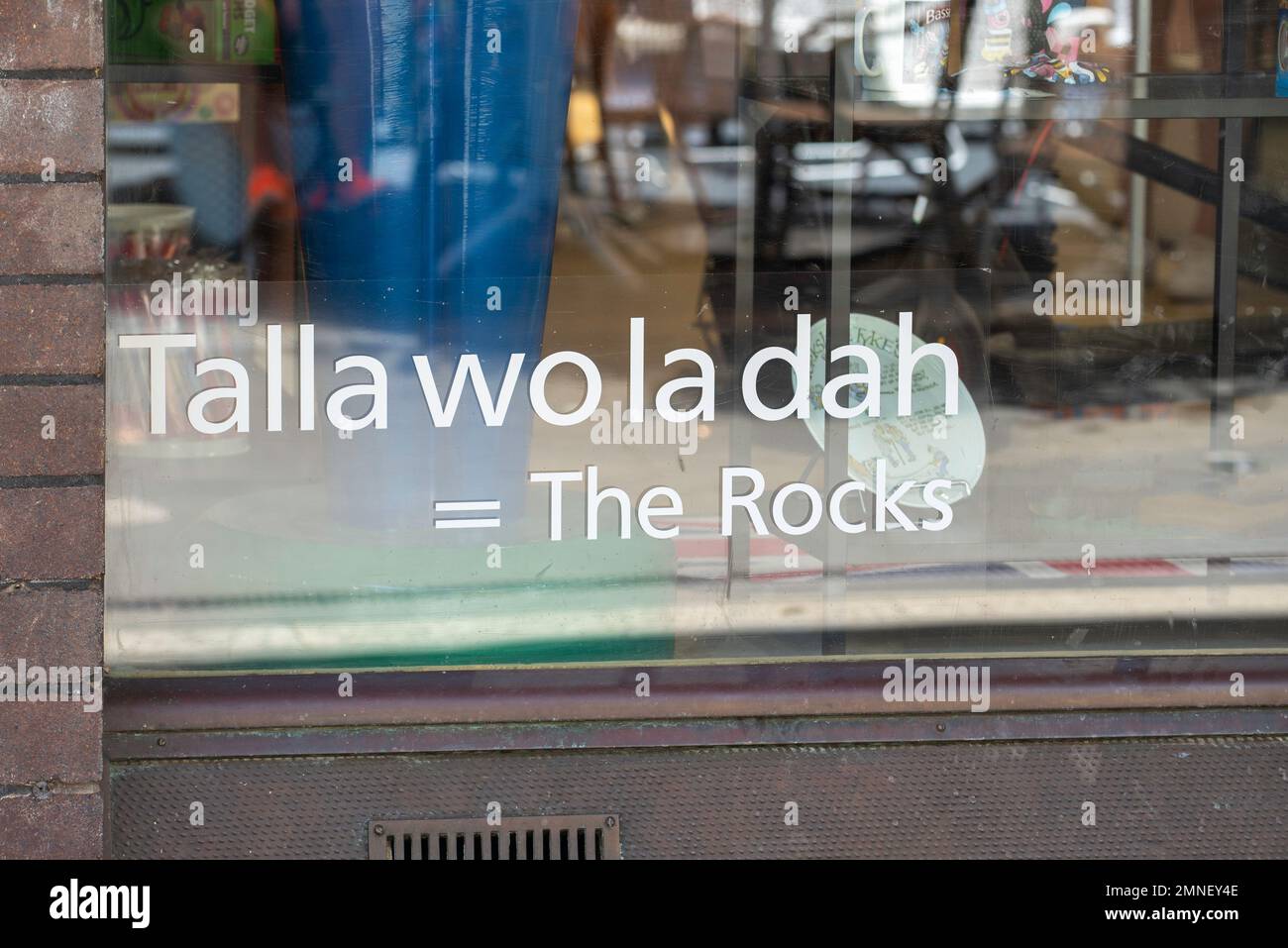 Tallawoladah is the local indigenous Aboriginal name for the Rocks area  beside Sydney Harbour and Sydney Cove (Warrane) in New South Wales,  Australia Stock Photo - Alamy