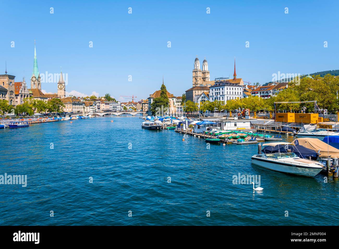 view-from-the-quai-bridge-over-the-limmat-to-the-towers-of-zurich-s-old