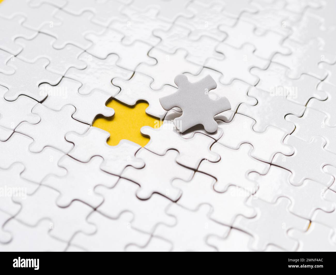 high angle arrangement puzzle pieces individuality concept. Resolution and high quality beautiful photo Stock Photo