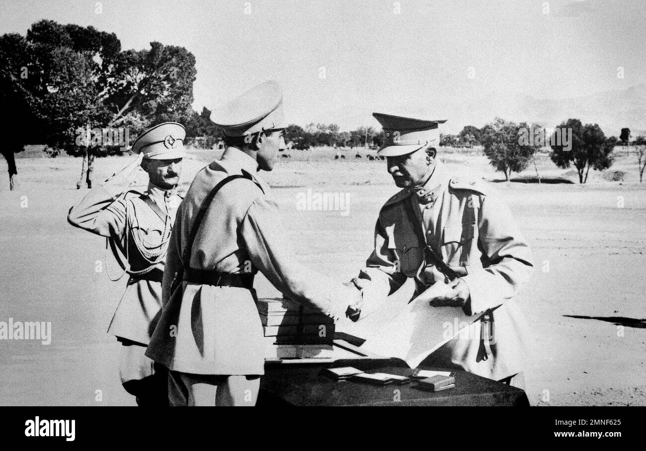FILE- In this August 19, 1941 file photo, Reza Shah Pahlavi, hands ...