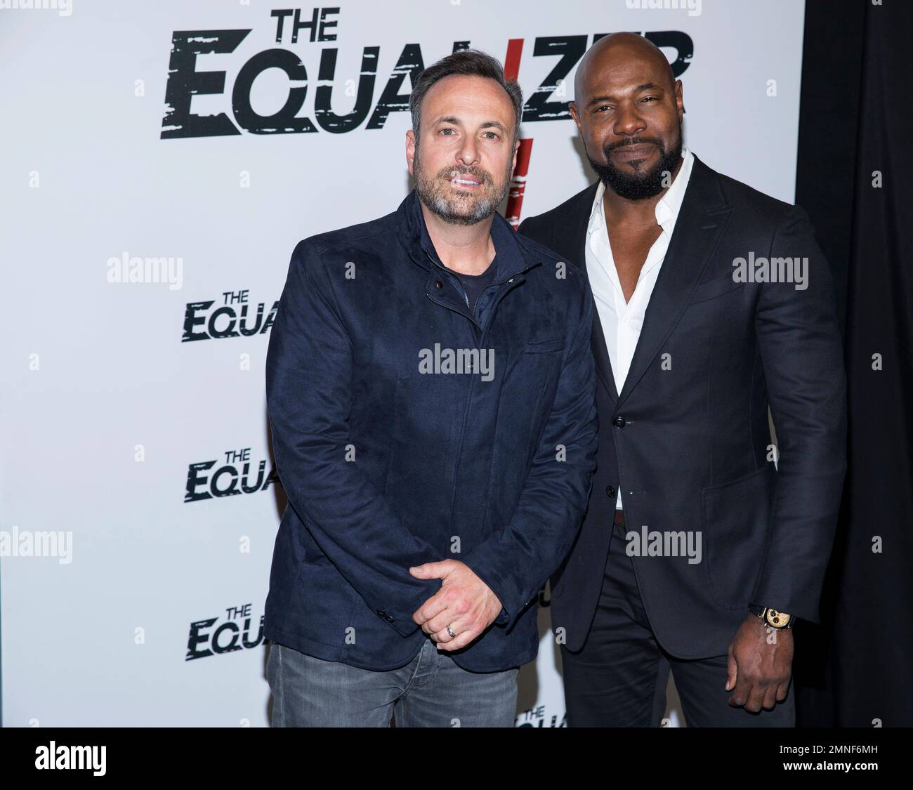 Jason Blumenthal and Antoine Fuqua attend CinemaCon at The Colosseum at ...