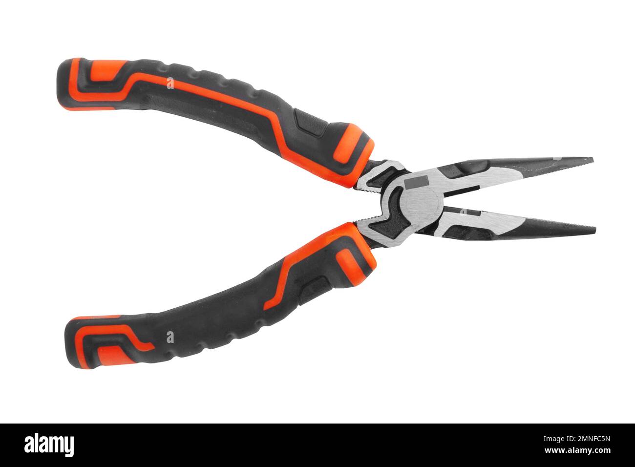 Long nose pliers isolated on a white background Stock Photo