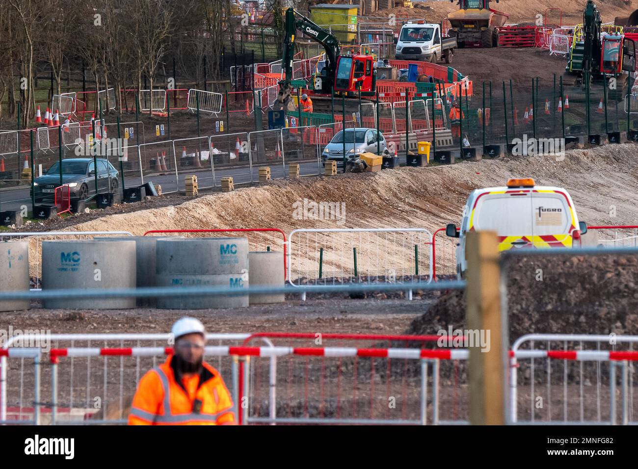 Wendover, Buckinghamshire, UK. 30th January, 2023. Commuters on the