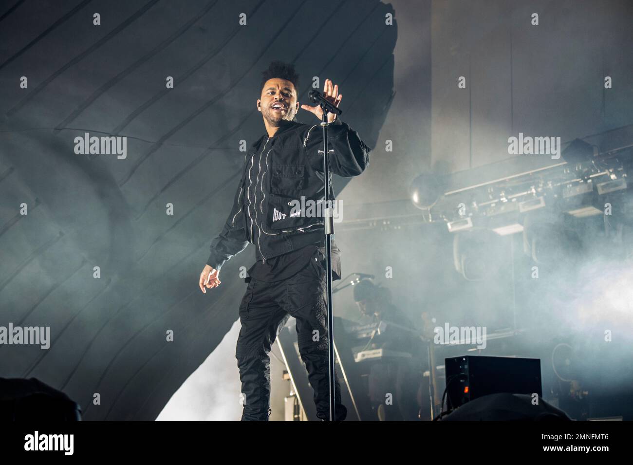 The Weeknd performs at the Coachella Music &amp; Arts Festival at the ...