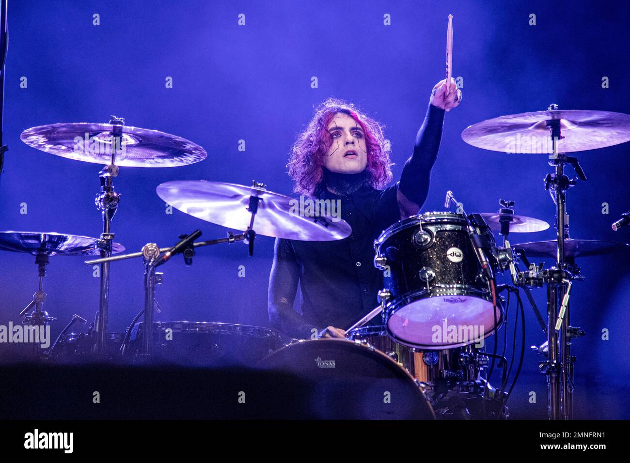 Vinny Mauro of Motionless in White performs on board the Carnival Magic