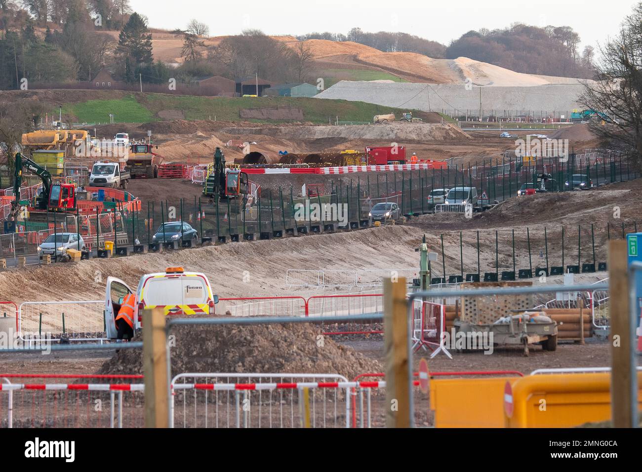 Wendover, Buckinghamshire, UK. 30th January, 2023. Commuters on the