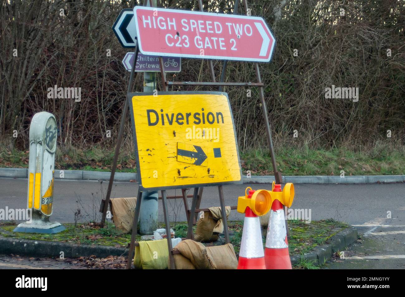 Wendover, Buckinghamshire, UK. 30th January, 2023. Small Dean Lane