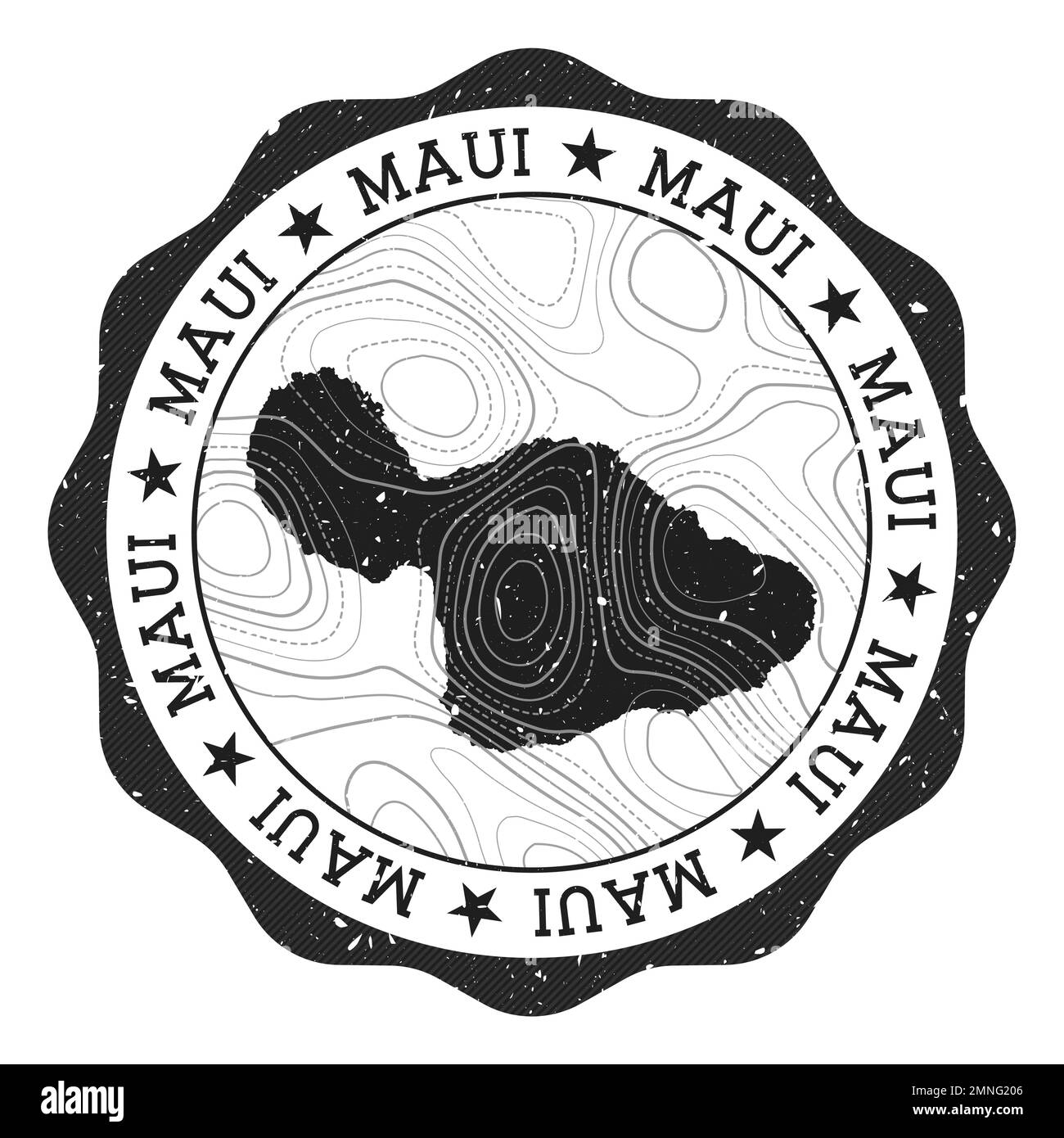 Maui map vector vectors hires stock photography and images Alamy