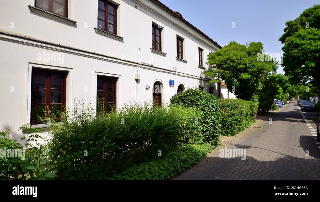 Warsaw, Poland. 19 June 2022. Stary Zoliborz is a kind of peaceful enclave and a mixture of small architectural wonders. Functionality, aesthetics and Stock Photo