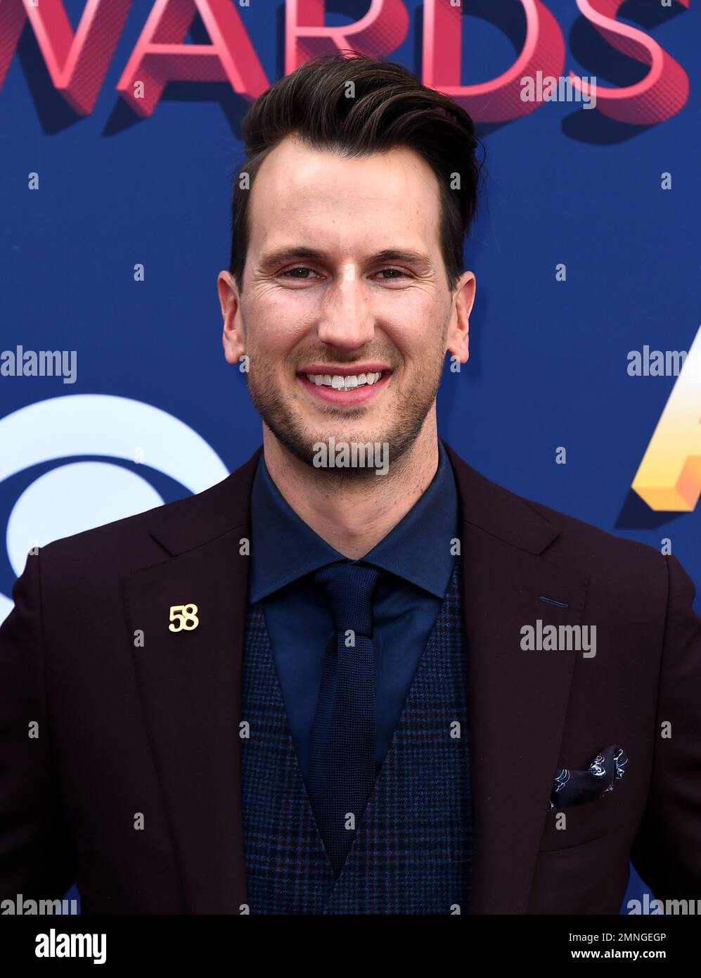 Russell Dickerson arrives at the 53rd annual Academy of Country Music